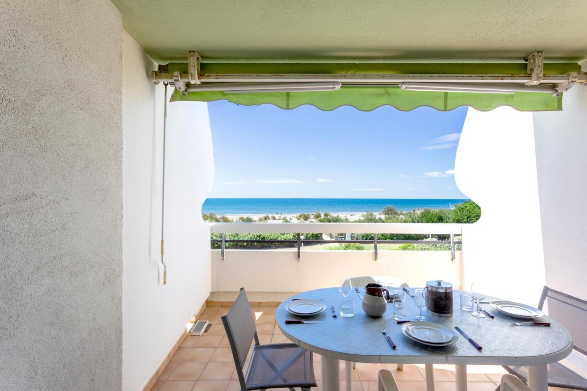 Chez Fabienne - Superbe Appartement Avec Vue Sur La Mer Et Parking Λα Γκραντ-Μοτ Εξωτερικό φωτογραφία